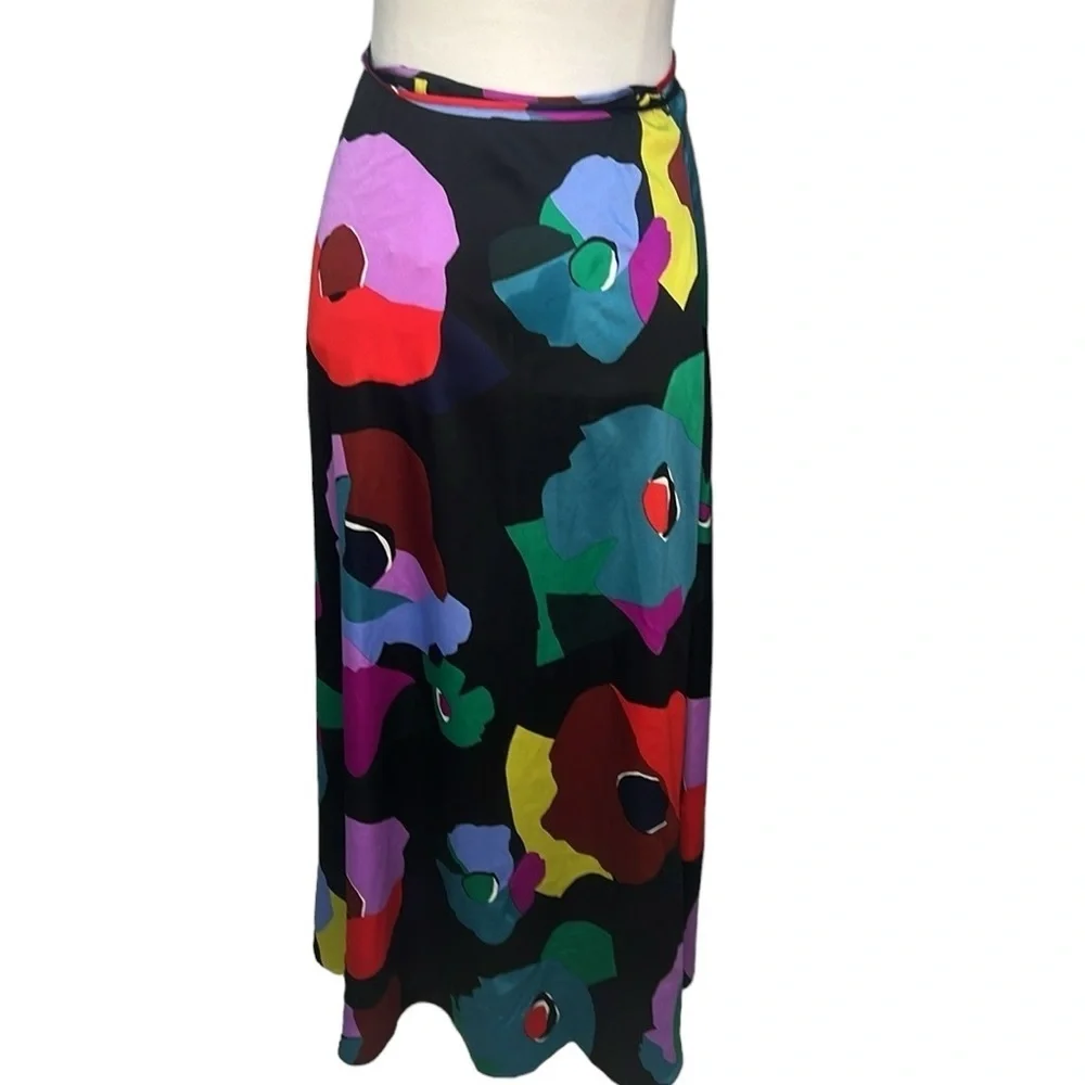 Kate Spade Floral Collage Wrap Skirt